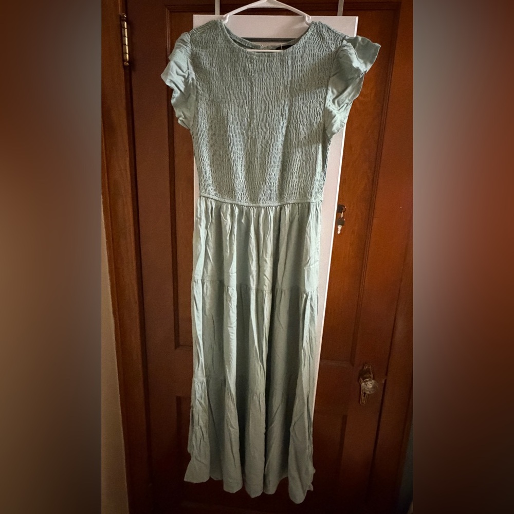 Elegant Green Maxi Dress
